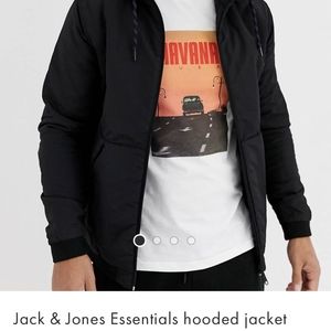 Asos Jack & Jones essential's hooded jacket